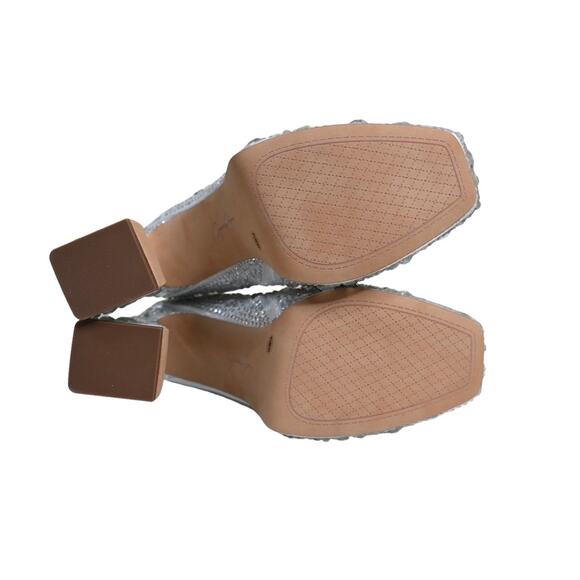 Jessica Simpson Womens 9.5 Dollyi Crystal Embellished Bootie Silver NEW - Picture 9 of 10